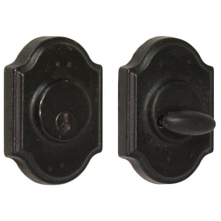 Weslock Premiere Single Cylinder Deadbolt ADJ Latch and Deadbolt Strike Black 07571-2-2SL23